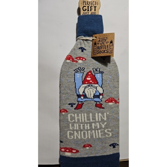 Chillin' With My Gnomies Wine Bottle Sock - Picture 3 of 7